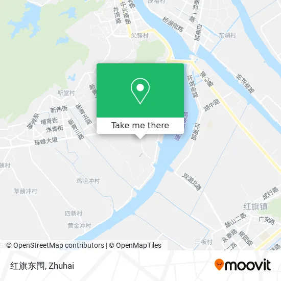 红旗东围 map