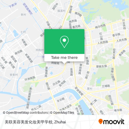 美联美容美发化妆美甲学校 map