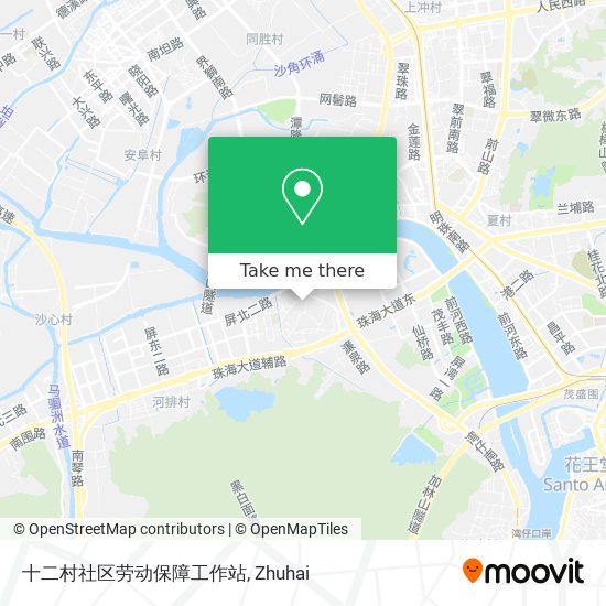 十二村社区劳动保障工作站 map