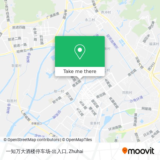 一知万大酒楼停车场-出入口 map