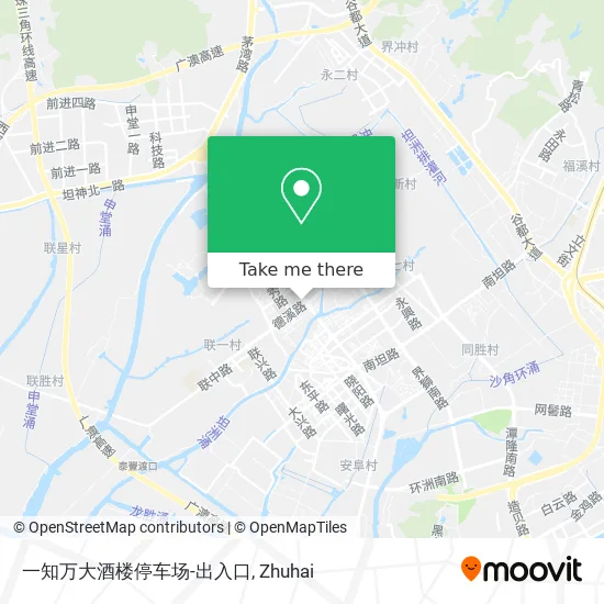 一知万大酒楼停车场-出入口 map