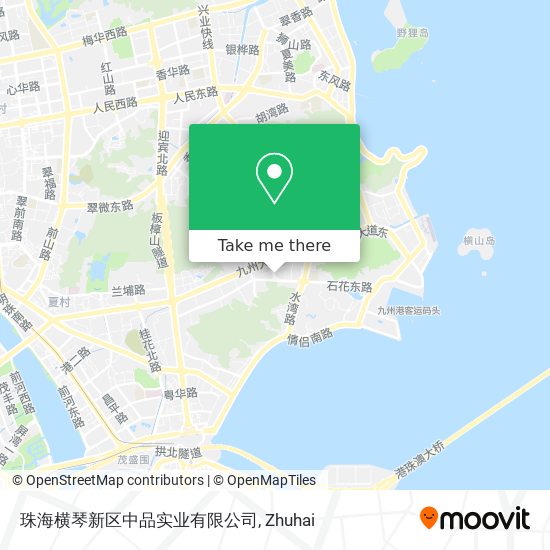 珠海横琴新区中品实业有限公司 map