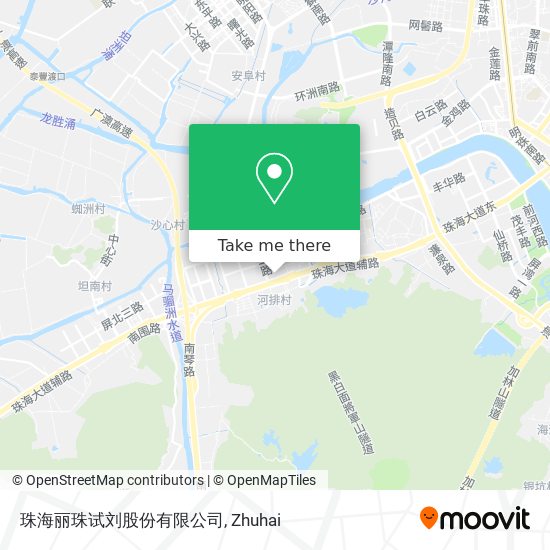 珠海丽珠试刘股份有限公司 map
