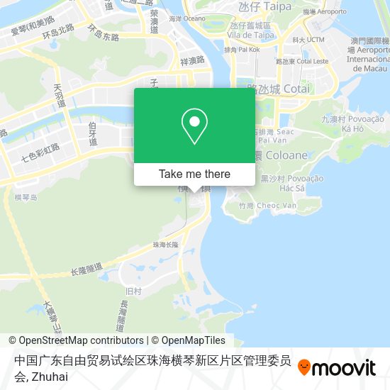 中国广东自由贸易试绘区珠海横琴新区片区管理委员会 map