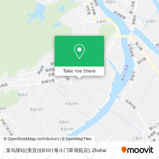 菜鸟驿站(美宜佳B301海斗门翠湖苑店) map