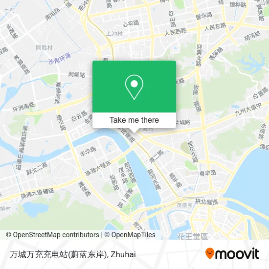 万城万充充电站(蔚蓝东岸) map