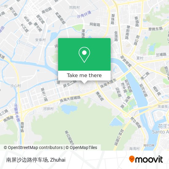 南屏沙边路停车场 map