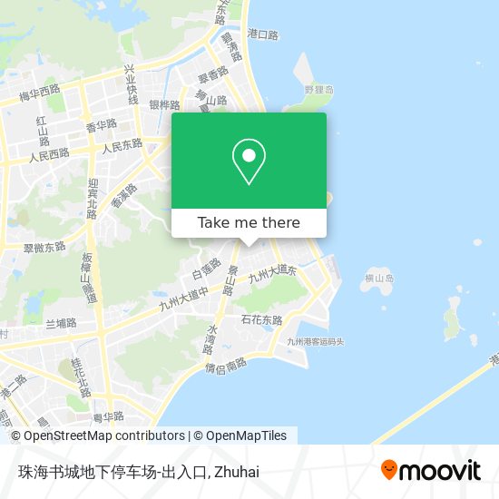 珠海书城地下停车场-出入口 map