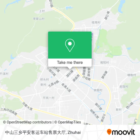 中山三乡平安客运车站售票大厅 map
