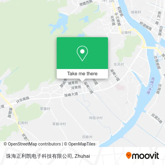 珠海正利凯电子科技有限公司 map