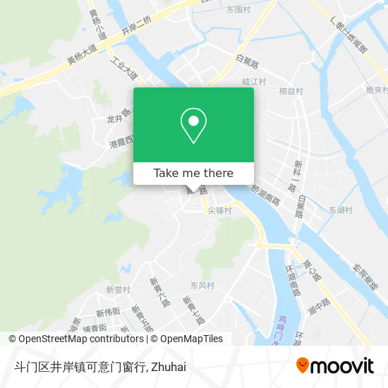斗门区井岸镇可意门窗行 map