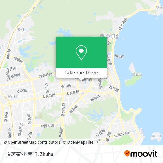 贡茗茶业-南门 map