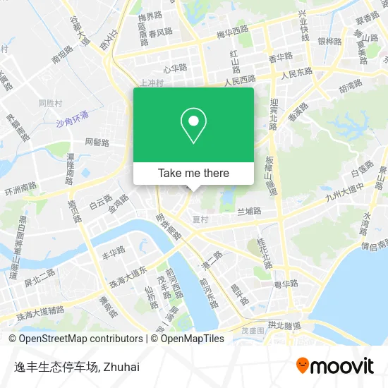 逸丰生态停车场 map