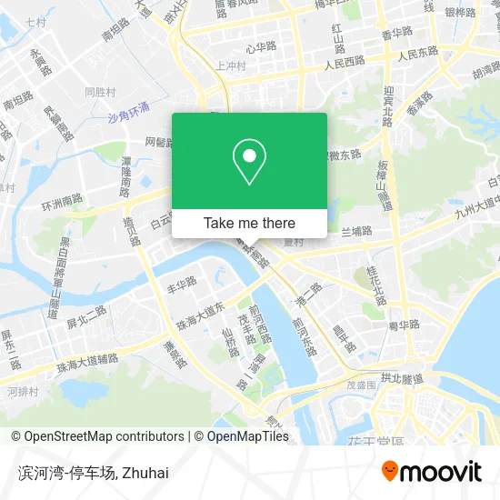 滨河湾-停车场 map
