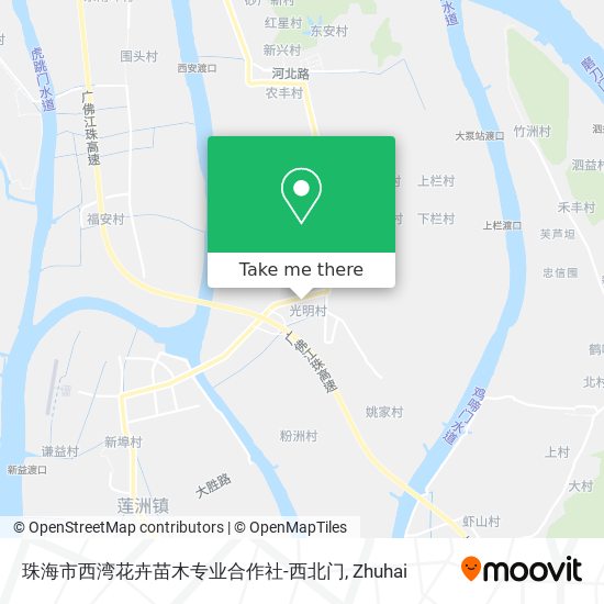 珠海市西湾花卉苗木专业合作社-西北门 map