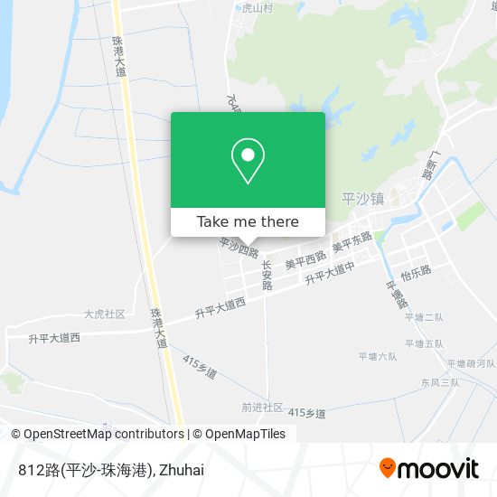 812路(平沙-珠海港) map