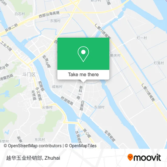 越华五金经销部 map