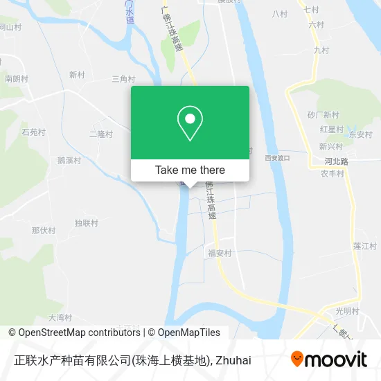 正联水产种苗有限公司(珠海上横基地) map