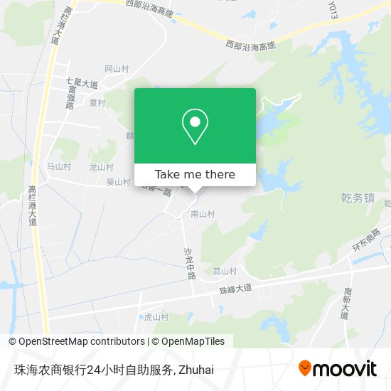 珠海农商银行24小时自助服务 map