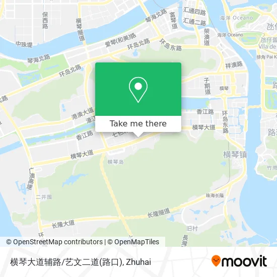 横琴大道辅路/艺文二道(路口) map