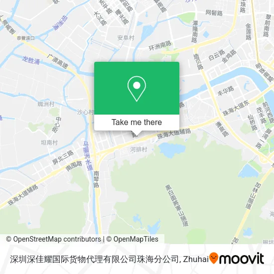 深圳深佳耀国际货物代理有限公司珠海分公司 map
