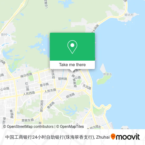 中国工商银行24小时自助银行(珠海翠香支行) map