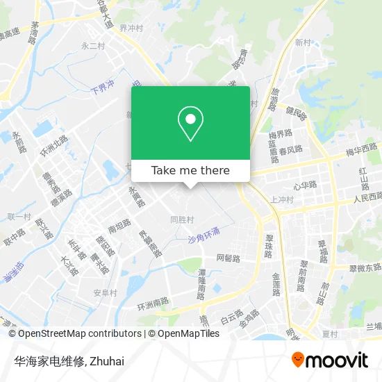 华海家电维修 map
