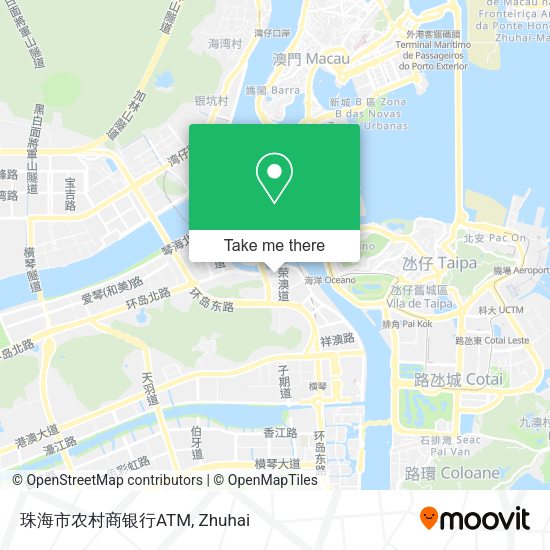 珠海市农村商银行ATM map