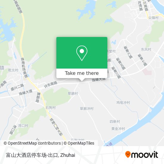 富山大酒店停车场-出口 map