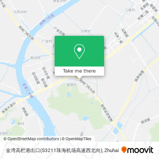 金湾高栏港出口(S3211珠海机场高速西北向) map