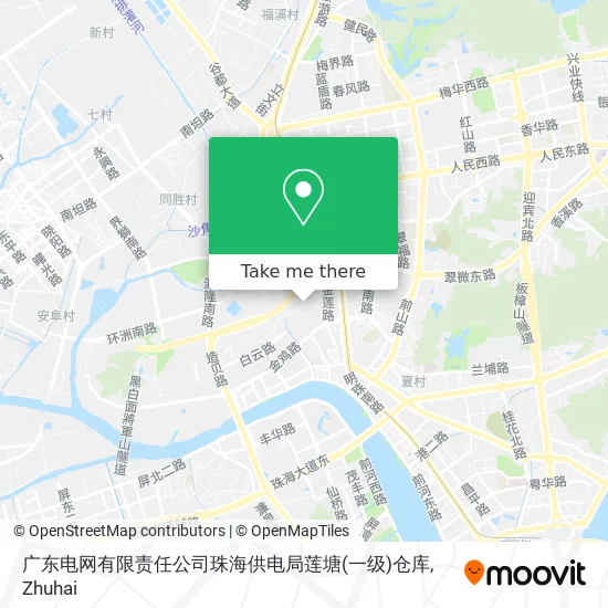 广东电网有限责任公司珠海供电局莲塘(一级)仓库 map