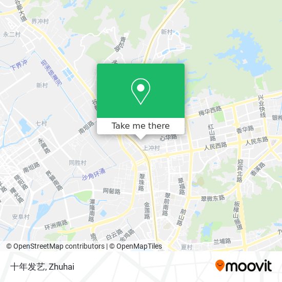 十年发艺 map