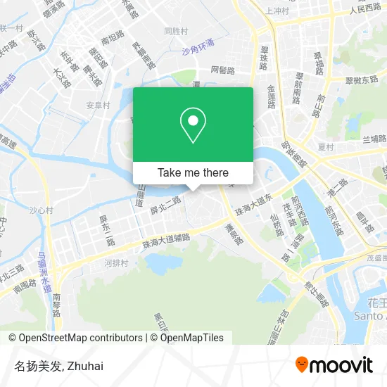 名扬美发 map