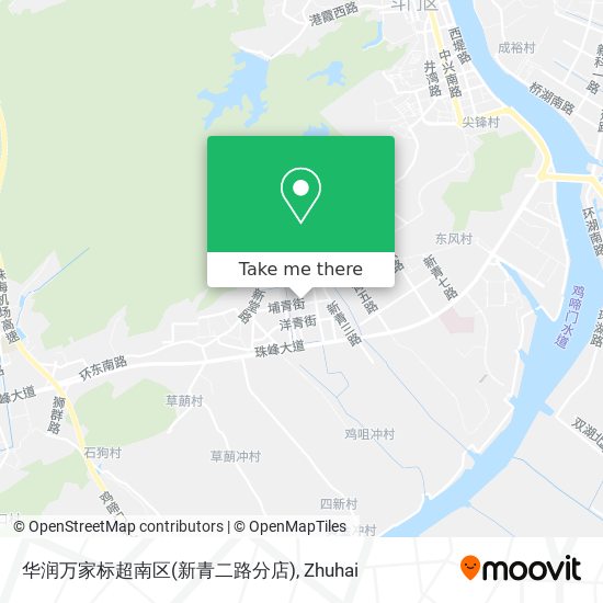 华润万家标超南区(新青二路分店) map