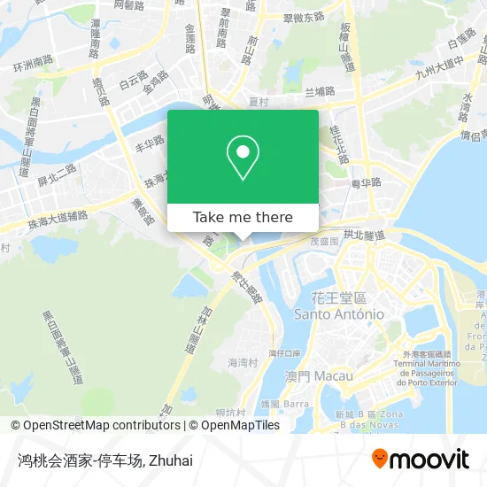 鸿桃会酒家-停车场 map