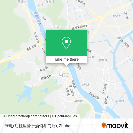 来电(胡桃里音乐酒馆斗门店) map