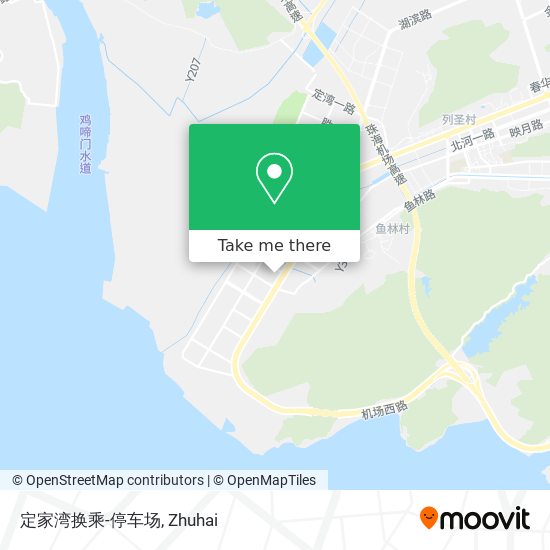 定家湾换乘-停车场 map