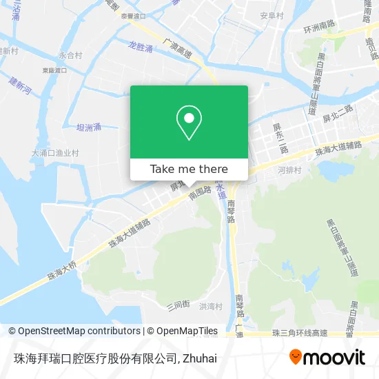 珠海拜瑞口腔医疗股份有限公司 map
