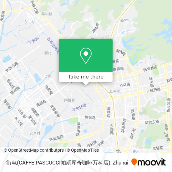 街电(CAFFE PASCUCCI帕斯库奇咖啡万科店) map