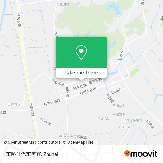 车路仕汽车美容 map
