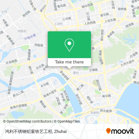 鸿利不锈钢铝窗铁艺工程 map