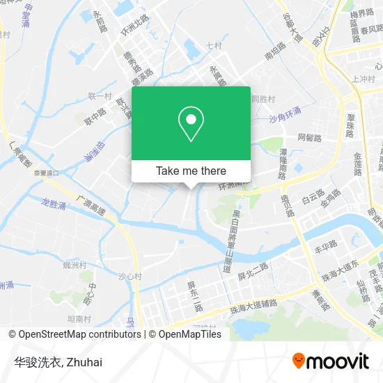华骏洗衣 map