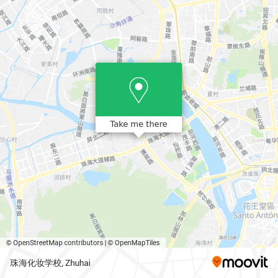 珠海化妆学校 map