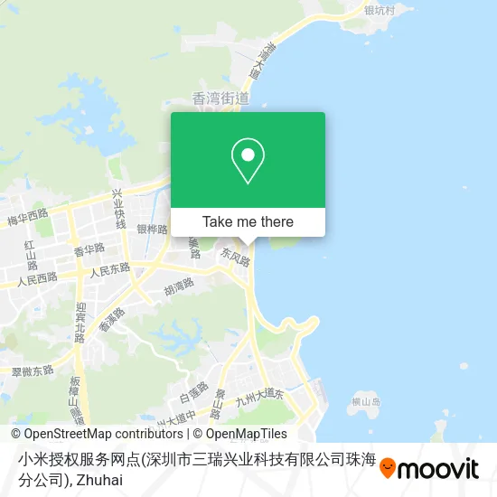 小米授权服务网点(深圳市三瑞兴业科技有限公司珠海分公司) map