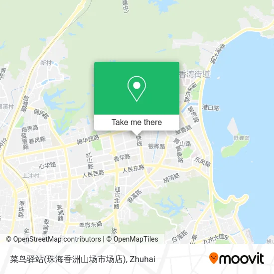 菜鸟驿站(珠海香洲山场市场店) map