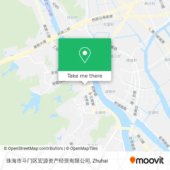 珠海市斗门区宏源资产经营有限公司 map