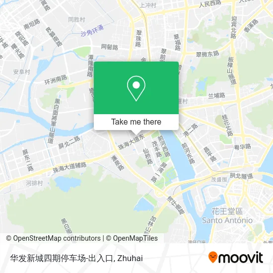 华发新城四期停车场-出入口 map