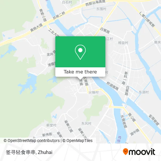 签寻轻食串串 map