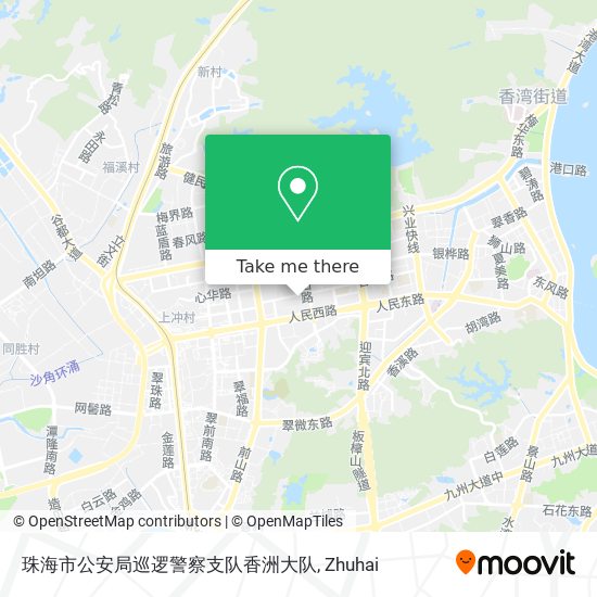 珠海市公安局巡逻警察支队香洲大队 map