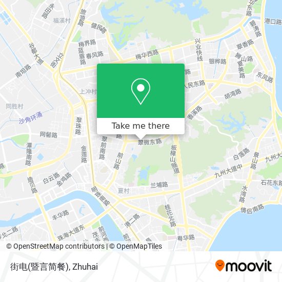 街电(暨言简餐) map